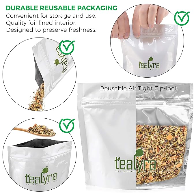 Tealyra - Wonder Ayurvedic Chai - Sweet Spicy - Detox Tea - Yerba Mate - Green Rooibos - Formosa Oolong - Ginger - Healthy Loose Leaf Tea - Vitamins Antioxidants Rich - Low Caffeine - 100g (3.5-ounce)