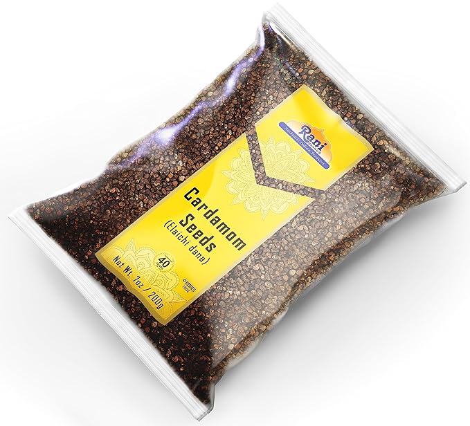Rani Cardamom (Elachi) Decorticated Seeds Indian Spice 7oz (200g) ~ All Natural | Vegan | Gluten Friendly | NON-GMO | Kosher | Indian Origin