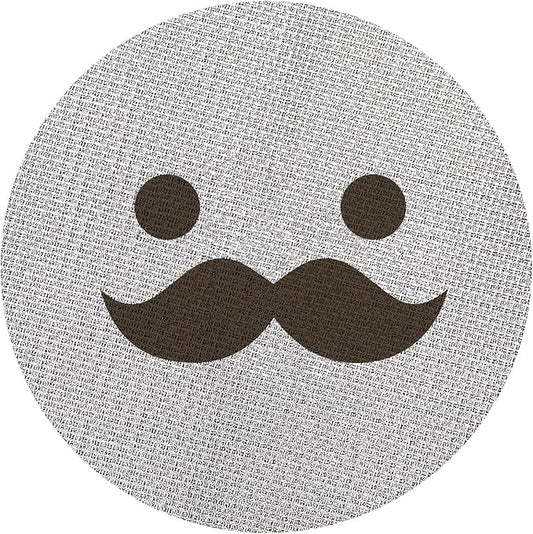 51mm Espresso Puck Screen, Lower Shower Screen, Metal Coffee Reusable Filter for 51mm Espresso Portafilter Basket, 1.7 Thickness(Mustache)