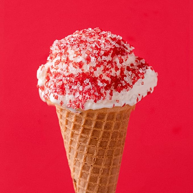 Sweets Indeed Sprinkles, Edible Sprinkle Sugar Mix, Perfect for Cake Decorations, Baking, Ice Cream, Cookies, Cupcake Topper (Peppermint Sugar)