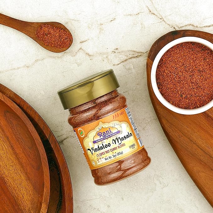 Rani Vindaloo Curry Masala Indian Spice Blend 3oz (85g) PET Jar ~ All Natural | Salt Free | Vegan | Gluten Friendly| NON-GMO | Kosher | No colors | Indian Origin