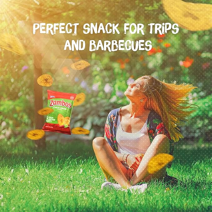 Zambos Plantain Chips Chile Limon (Pack of 4)