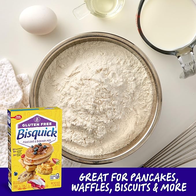 Betty Crocker Bisquick, Gluten Free Pancake and Baking Mix, 16 oz (Pack of 6)