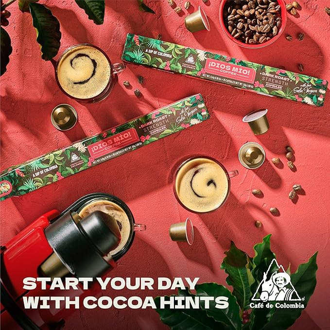 Dios Mio Coffee by Sofia Vergara, Dark Roast, Whole Bean Premium Colombian Coffee, 42 Ounce Bag