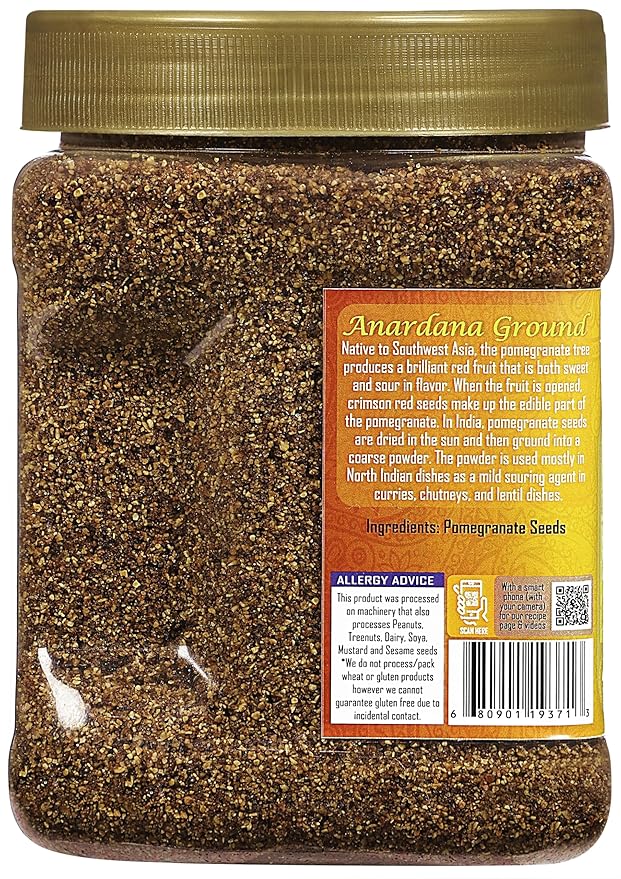 Rani Anardana (Pomegranate) Ground, Indian Spice 16oz (1lb) 454g PET Jar ~ All Natural | No Color | Gluten Friendly | Vegan | NON-GMO | Kosher | No Salt or fillers | Indian Origin