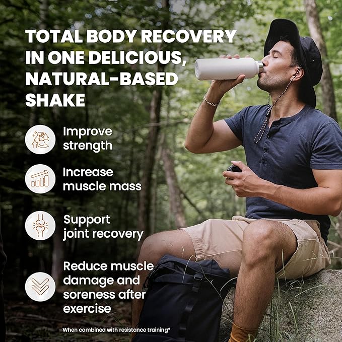 SaltWrap Protein Clinic ??Total Body Recovery Shake with Collagen Peptides, HMB, Tart Cherry Extract, Pea Protein Isolate and Prebiotic Fiber for Joints & Muscle Recovery - Creamy Chocolate Fudge