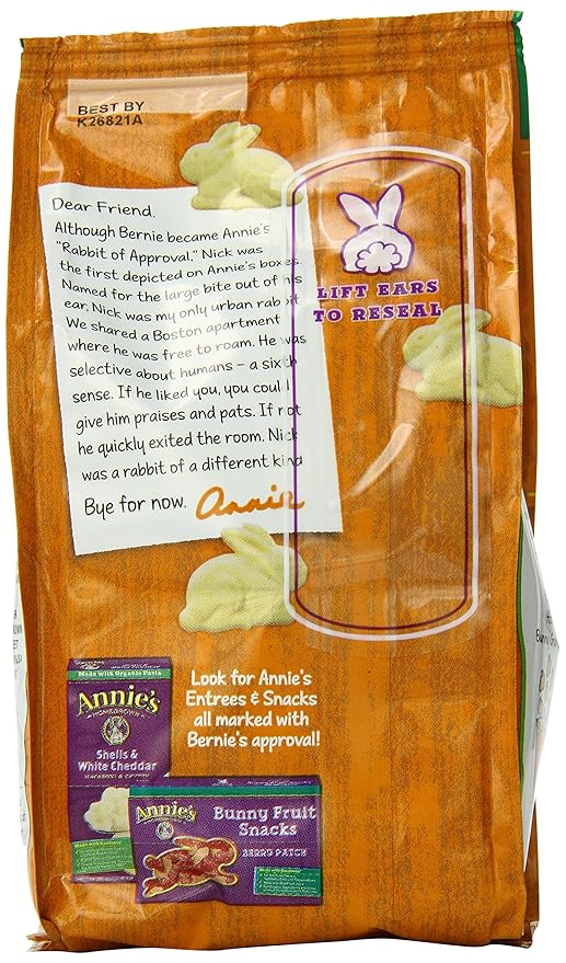 Annie's Homegrown Honey Bunny Grahams, 6 Ounce (Pack of 12)