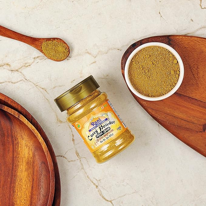 Rani Curry Powder Mild (10-Spice Authentic Indian Blend) 3oz (85g) PET Jar ~ All Natural | Salt-Free | NO Chili or Peppers | Vegan | No Colors | Gluten Friendly | NON-GMO | Kosher | Indian Origin
