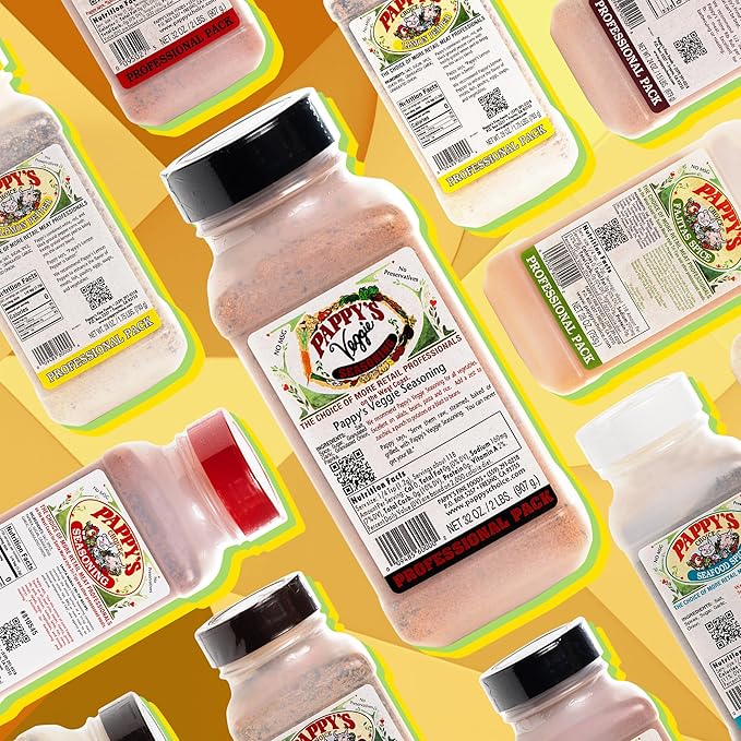 Pappy's Veggie Seasoning - Flavorful Spice Blend for Roasted Vegetables, Stir-Fries, Grilled Veggies, Salads, and Soups | Perfect for Enhancing All Plant-Based Dishes