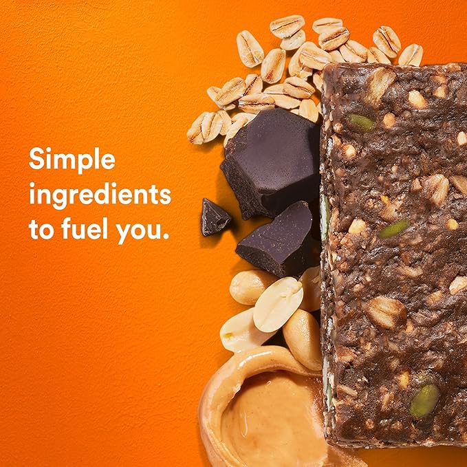 RXBAR Nut Butter and Oat Protein Bars, Protein Snacks, Snack Bars, Dark Chocolate Peanut Butter, 23.2oz Box (12 Bars)
