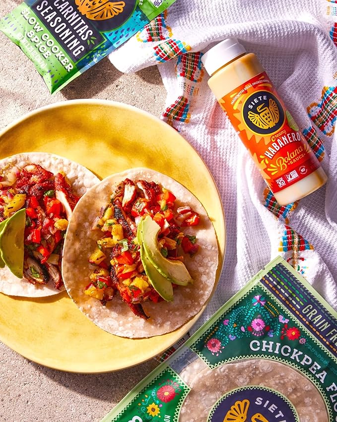 Siete Carnitas Seasoning Mix | Slow Cooker Spices | Gluten Free | Vegan | Paleo | Preservative Free (6 Packets) 42 Servings