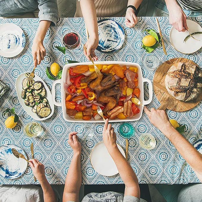 Baking Pan Rectangular, Oven Dish Baking Tray, Heavy Duty Ceramic Pans for Cake, Lasagna, Banquet and Daily Use, 3.6 Quart High Capacity