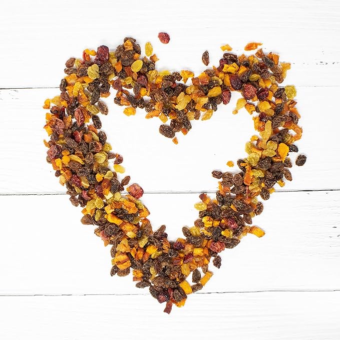 Traina Home Grown Sun Dried Baker?셲 Fruit Medley - Diced Peaches, Cranberries, Apricots, Pears, Nectarines, and Raisins - Non GMO, Gluten Free, Packed in Resealable Pouch (2 lbs)