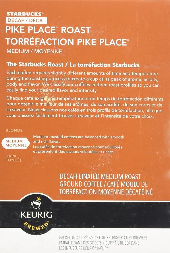 Starbucks Decaf Pike Place Roast 48 K-Cups