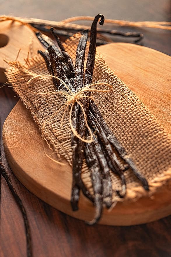 10 Organic Madagascar Vanilla Beans Whole Grade A Vanilla Pods for Vanilla Extract and Baking