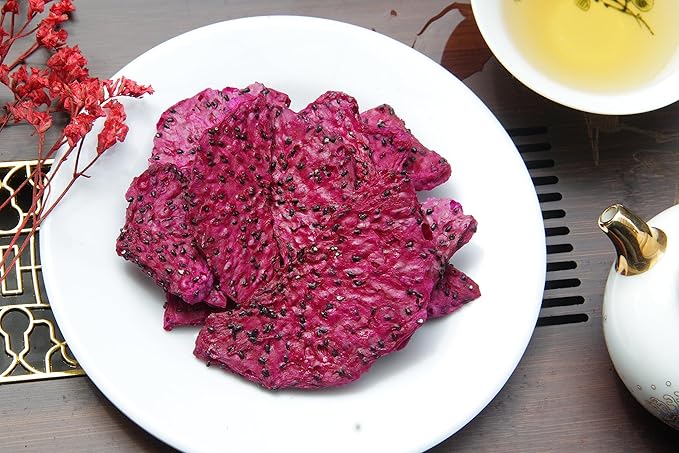 CHAVI Dragon Fruit Chips - Pack of 3 x 2 Oz - Healthy 1 Ingredient Superfood Snack - No Added Sugars or Preservatives - Non-GMO, Vegan, Gluten-Free (Pack of 3)??,<div>