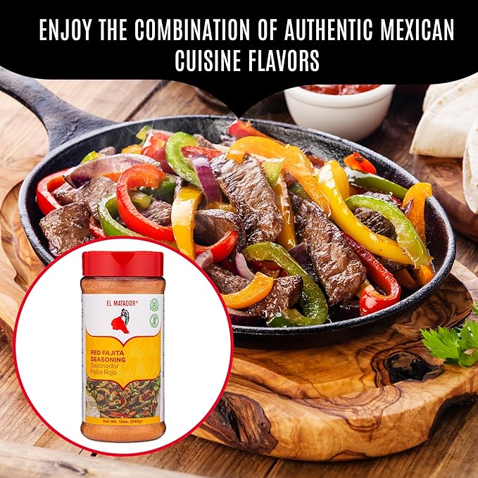 El Matador Red Fajita Seasoning 12 oz.