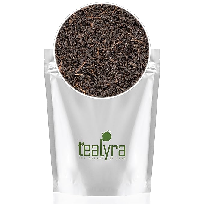 Tealyra - Ripe Pu'erh Tea - 5 Years Aged Loose Leaf - Caffeine Level High - 100% Naturally Processed - Aged Black Tea Pu Er - 224g (8-ounce)
