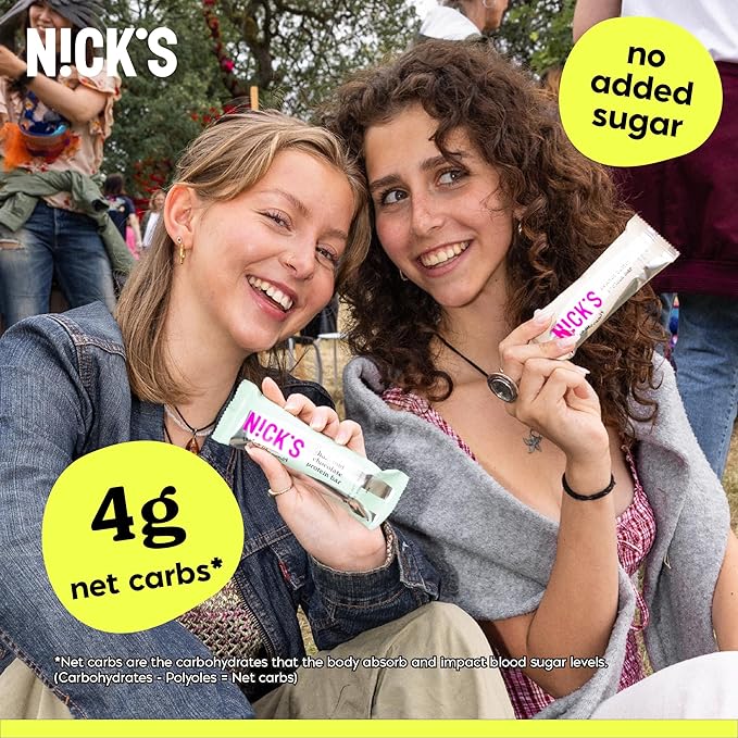 Nick?™s Mint Chocolate Protein Bars ??12-Count Box | High Protein, Low Calories, Low Carbs, Keto Friendly, No Added Sugar