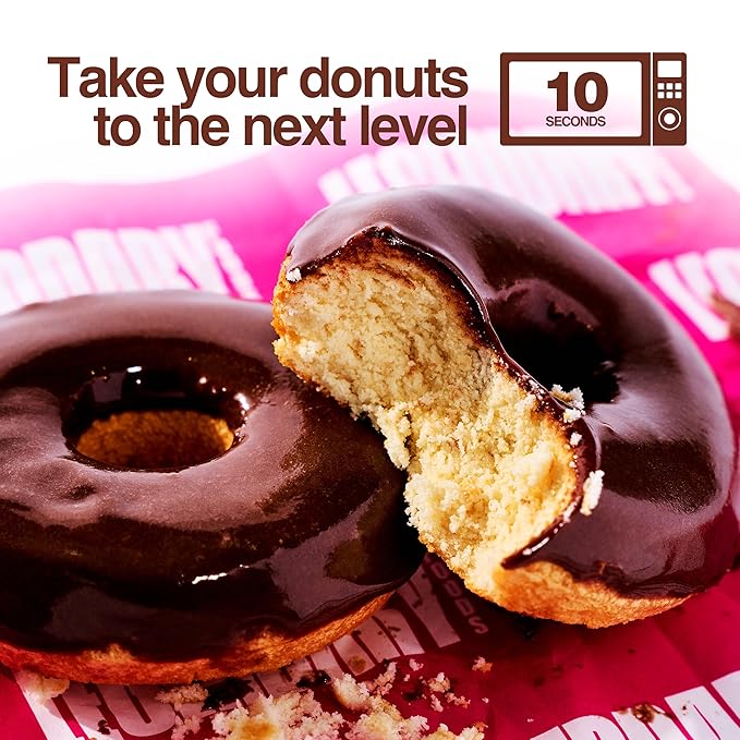 Legendary Foods 22gr Protein Donuts - Dipped Chocolate 8x (2 Donuts per Pack), High Protein, Zero Sugar, Gluten Free, Low Carb, Keto Friendly Snack, Healthy Donut for GLP-1, Diabetic, Bariatric Diets