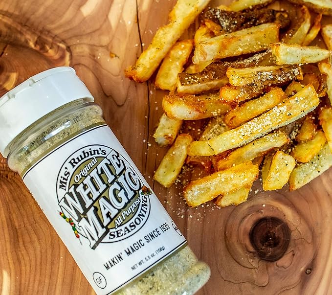 Gourmet All-Purpose Seasoning (5 oz.) ??4-Pack Original White Magic Dry Rub Spice Powder Best Served on Seafood, Vegetables, Grilled Chicken, Boneless Pork Chops, and Popcorn