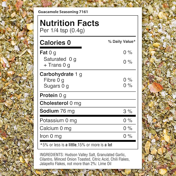 The Spice Lab Guacamole Mix Seasoning for Avocado - Shaker Jar - Perfect for Your Guacamole Seasoning Chip Dip or With Tacos and Nachos or Avocado Toast Seasoning - All Natural and Keto Friendly