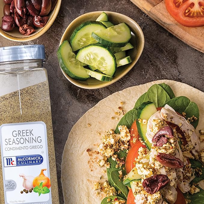 McCormick Culinary Greek Seasoning, 23 oz - One 23 Ounce Container of Greek Seasoning Blend for Mediterranean Style Dishes, Best with Salads, Chicken, Lamb, Gyros, Vegetables and More