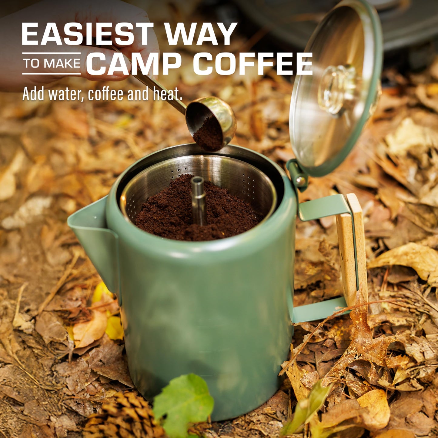 COLETTI Bozeman Color Series Percolator Coffee Pot — Camping Coffee Makers — Camping’s Favorite