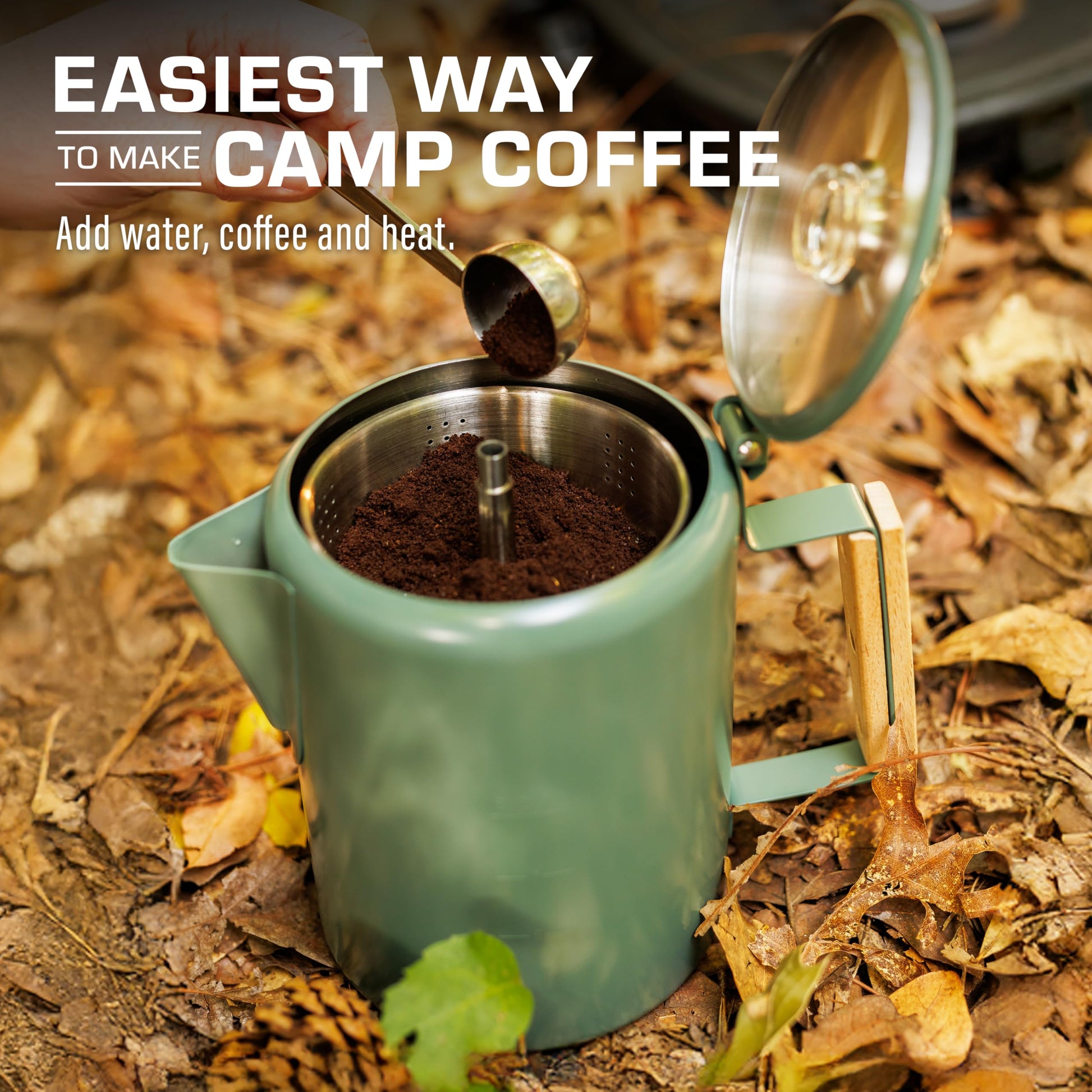 COLETTI Bozeman Color Series Percolator Coffee Pot — Camping Coffee Makers — Camping’s Favorite