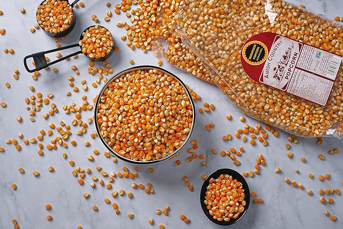 Amish Country Popcorn | 6 lb Bag | Mushroom Popcorn Kernels | Old Fashioned, Non-GMO and Gluten Free (Mushroom - 6 lb Bag)