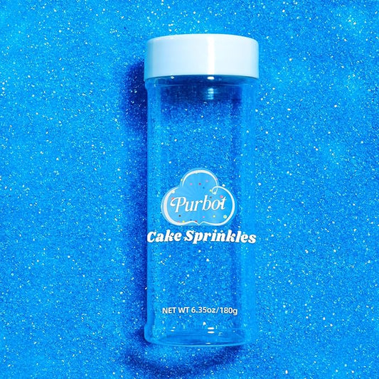 Royal Blue Sprinkles Sanding Sugar, 6.35 Oz Edible Sparkling Sugar Crystals for Baking Cookies Ice Cream Cupcake Cake Decorations