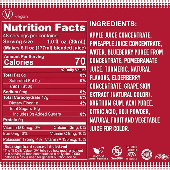 Fruniti Superfruit Medley Smoothie Mix - Antioxidant All-in-One Delicious - Tumeric, Acai, Goji