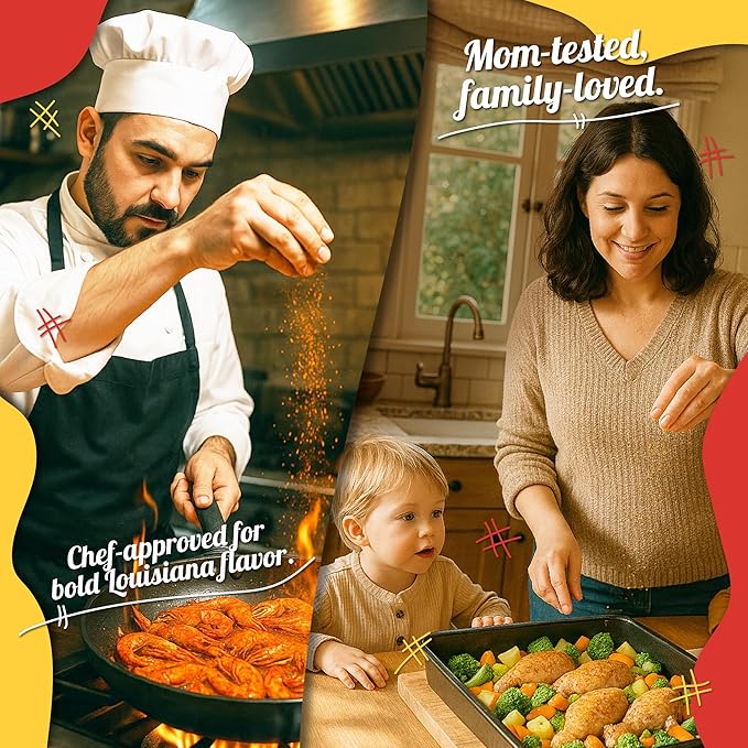 Cajun Two Step Seasoning by StaleKracker - 3 pck, Original Seasoning for Authentic Creole Louisiana Cuisine (24 oz.)