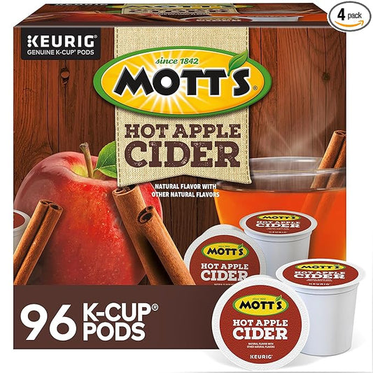Mott's Apple Cider, Keurig Single-Serve K-Cup Pods, 96 Count