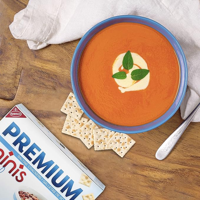 Premium Crackers Variety Pack, Soup & Oyster Crackers, 2 Bags and Premium Minis Original Saltine Crackers, 2 Boxes (Pack of 2)
