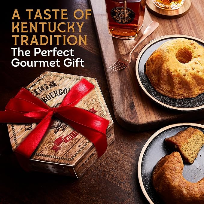 TORTUGA Kentucky Bourbon Butter Cake - 16oz Cake - 2 Pack - The Perfect Premium Gourmet Gift for Stocking Stuffers, Gift Baskets, and Christmas Gifts - Great Cakes for Delivery