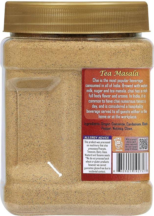 Rani Tea (Chai) Masala Indian Spice Blend 16oz (1lb) 454g Bulk PET Jar ~ All Natural | Vegan | Gluten Friendly | Salt & Sugar Free | NON-GMO | No Colors | Indian Origin