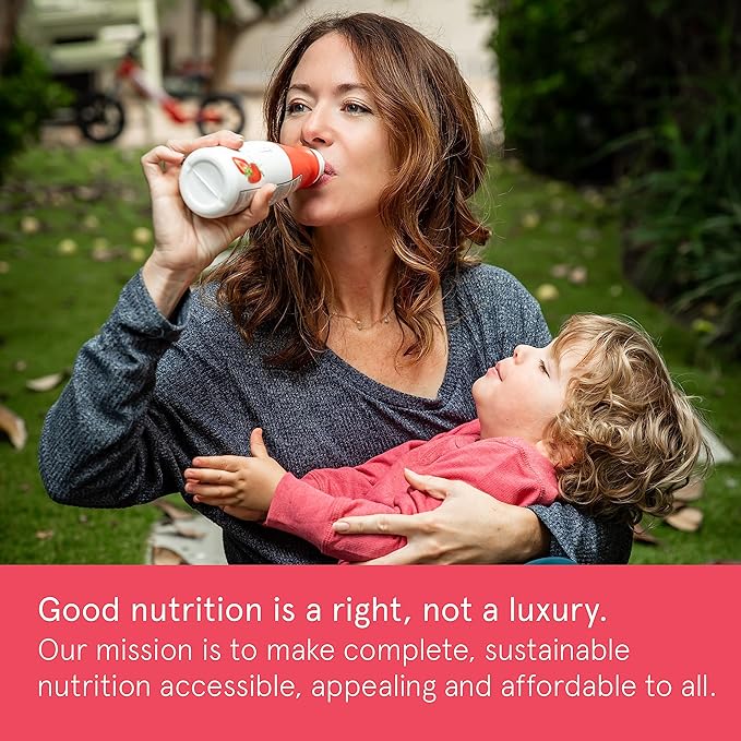 Soylent Strawberry Meal Replacement Shake, Ready-to-Drink Plant Based Protein Drink, Contains 20g