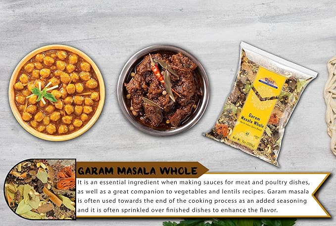 Rani Garam Masala Indian 11 Whole Spices Blend 7oz (200g) ~ All Natural, Salt-Free | Vegan | No Colors | Gluten Friendly | NON-GMO | Indian Origin