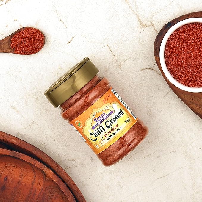 Rani Chilli Powder (Mirchi) Ground Indian Spice 3oz (85g) PET Jar ~ All Natural | Salt-Free | Vegan | No Colors | Gluten Friendly | NON-GMO | Kosher | Indian Origin