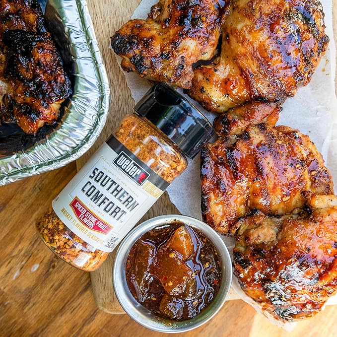 Weber Southern Comfort Whiskey Flavored BBQ Seasoning, 6.5 oz