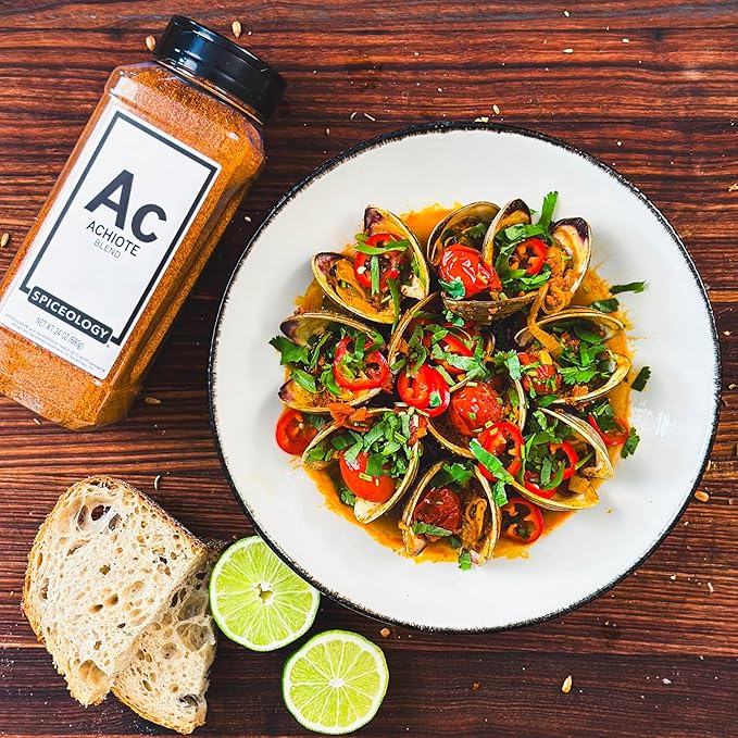 Spiceology – Achiote Seasoning – Bold, Earthy & Vibrant Annatto Spice Blend – Perfect for Latin, Caribbean & Mexican Dishes – Ideal for Meats, Tacos, Marinades & Rice – Chef-Crafted & Freshly Ground – 24 oz