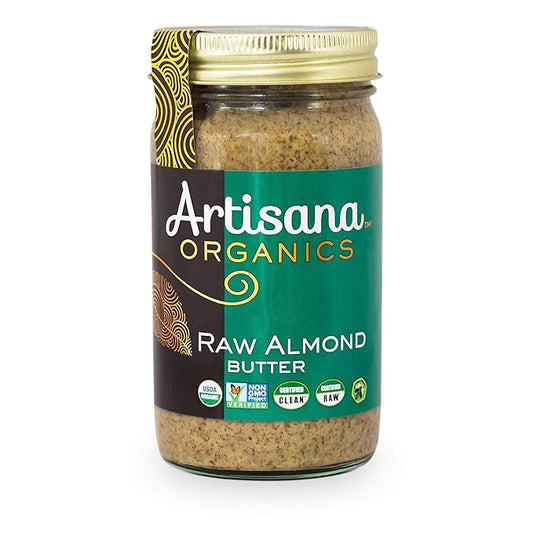 Artisana Organics Non GMO Raw Almond Butter, 14 oz (6 Pack)