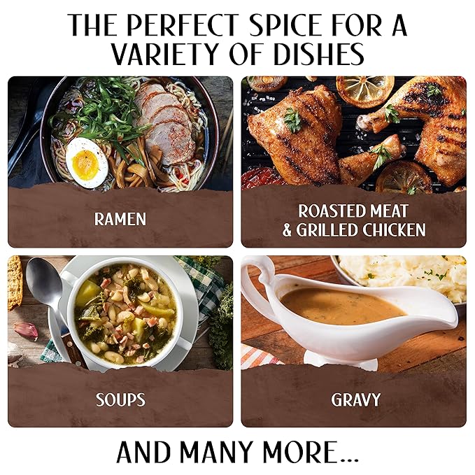 Umami Mushroom Salt by Collected Foods ??Gourmet Small-Batch Umami Seasoning with Shiitake and Porcini Mushrooms ??All-Purpose Flavor Booster for Steak, Chicken, Veggies, Soups, and Popcorn ??2oz