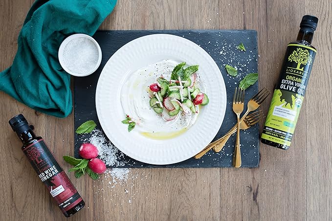 Greek Red Wine Vinegar - Organic - NonGMO - Gluten Free - Paleo - 6% Acidity - Premium