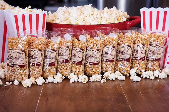 Amish Country Popcorn | 10-4 oz Bags - Mushroom Popcorn Kernels | Old Fashioned, Non-GMO and Gluten Free