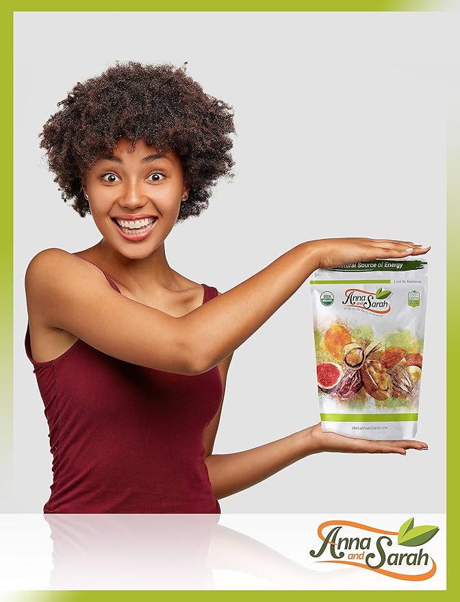 Anna and Sarah Organic Dried Mango 1 Lb, No Sugar Added Natural Snacks
