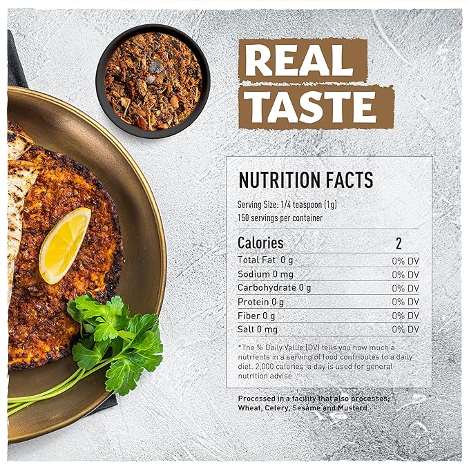 Eastanbul Pizza Seasoning, 5.3oz Turkish Pizza Seasoning, Lahmacun Spice Blend, Pide Spice Mix, Vegan-Friendly, Non-GMO Versatile