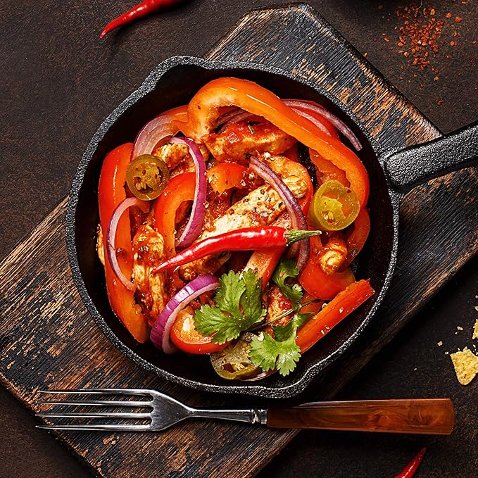 The Spice Lab Fajita Seasoning - Gluten Free Grilled Chicken & Carne Asada Seasoning - Great on Fajita Vegetables & Chicken Nachos - Kosher Steak Rub with No Fillers - 6.2 oz Shaker Jar - 7124