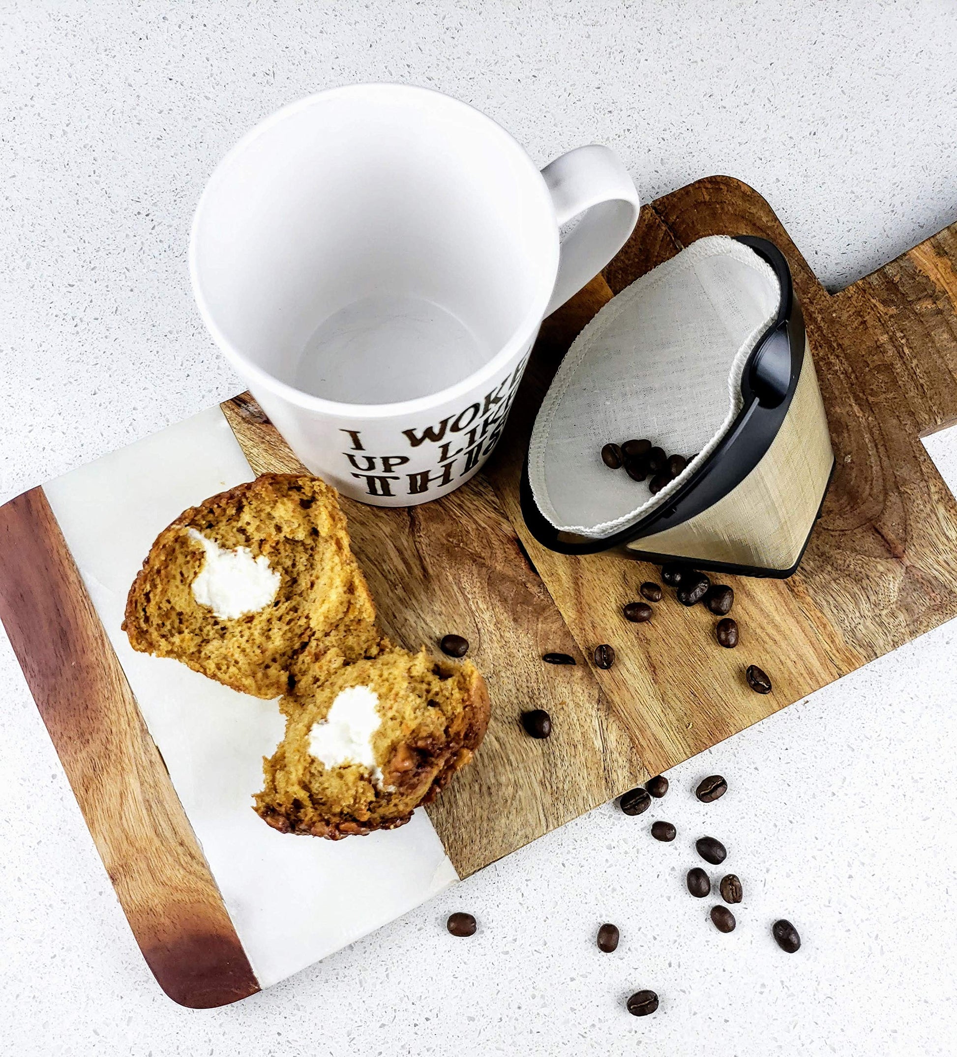 Cloth Reusable Cone Coffee Filter (Size #2) - Made in Canada of Hemp and Organic Cotton - Zero